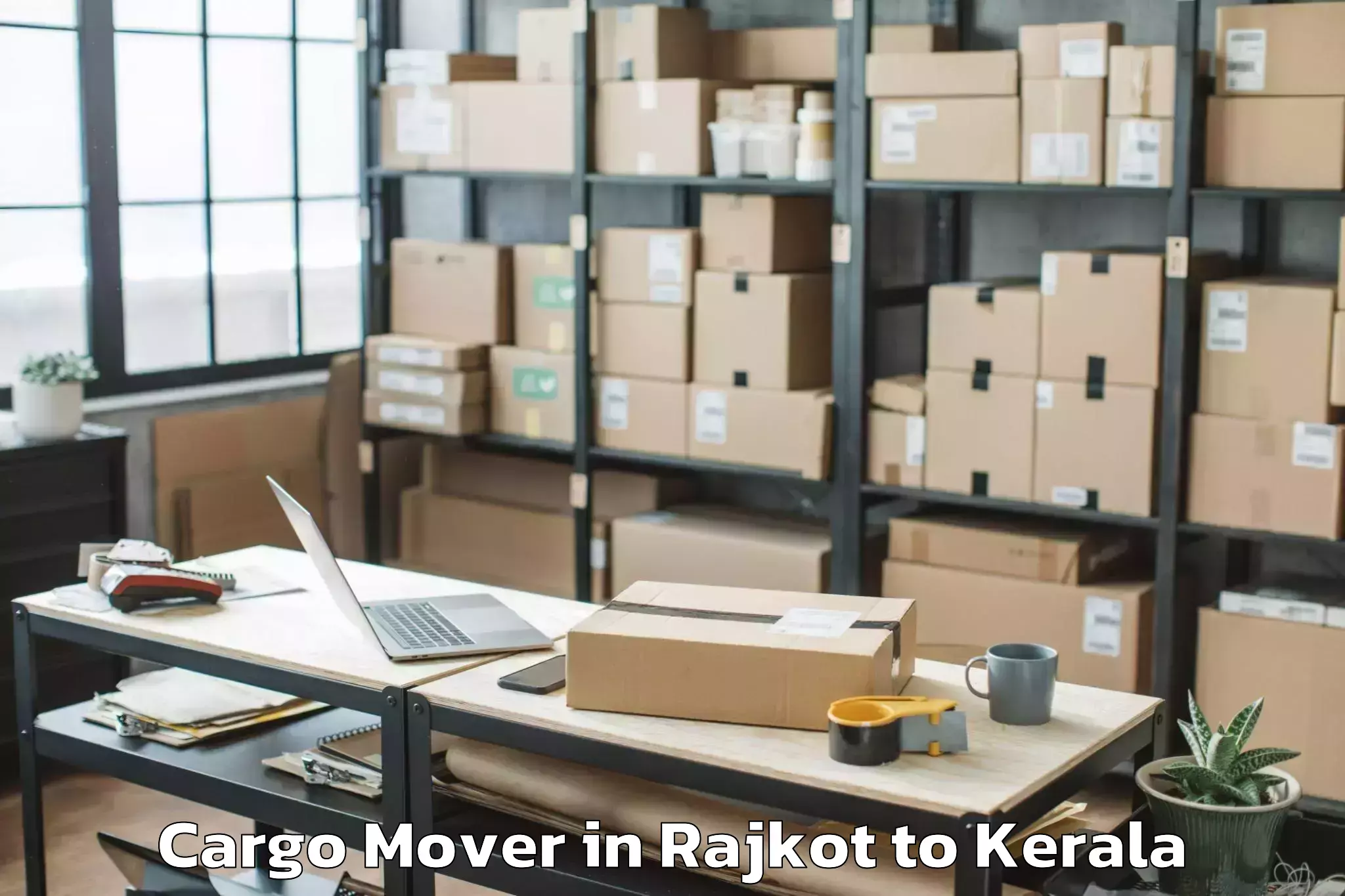 Easy Rajkot to Karunagappally Cargo Mover Booking